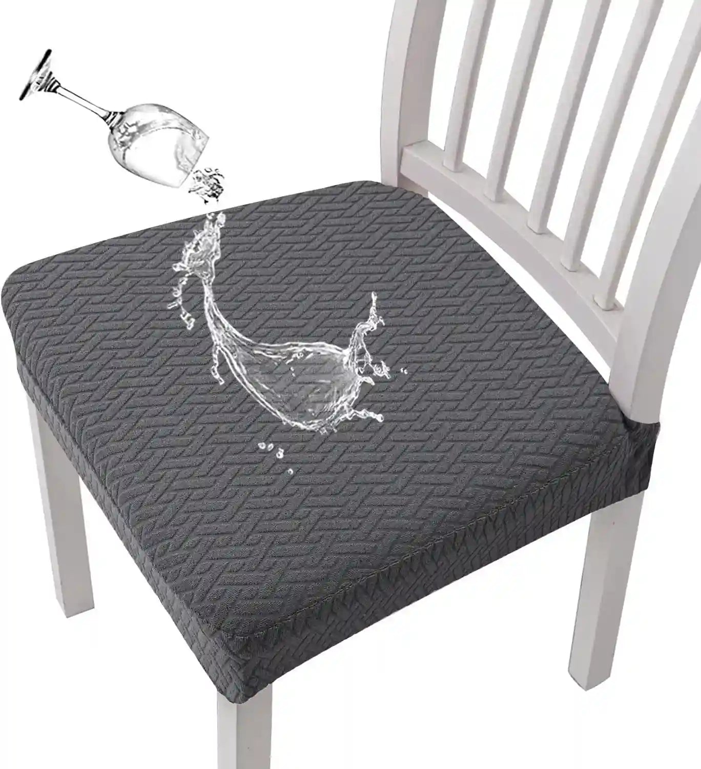 Set de 4 Fundas Protectoras para Silla en Jacquard Premium